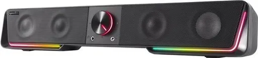 SPEED LINK reproduktory GRAVITY RGB Stereo Soundbar, čierna