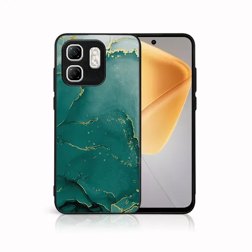 MY ART Ochranný kryt pre Infinix Hot 50i GREEN MARBLE (145)
