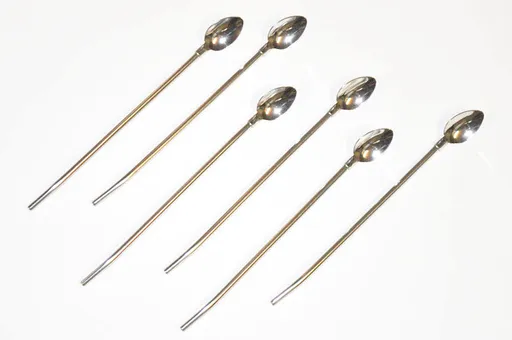 MAKRO - Lyžica na limonádu so slamkou 6ks