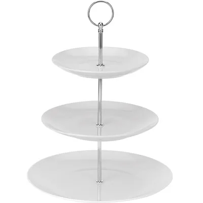 MAKRO - Etažérka 3 – poschodová biela