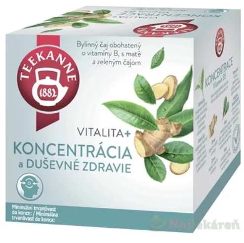 TEEKANNE BČ Vitalita+ KONCENTRÁCIA Vitamín B5 bylinná čajová zmes 10x1,8g