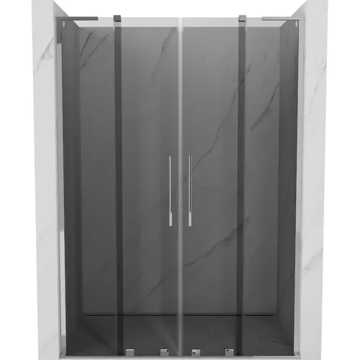 MEXEN/S - Velar L Duo posuvné sprchové dvere 150, grafit, chróm 871-150-003-42-01