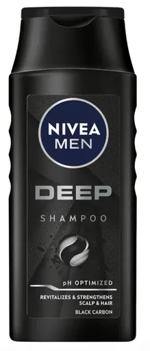 NIVEA DEEP - Šampón pre mužov obohatený o čierne uhlie (0,4 L)