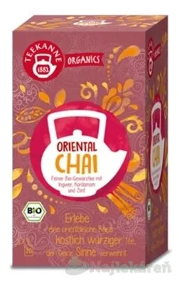 TEEKANNE ORGANICS BIO ORIENTAL CHAI, bylinný čaj s korením 20x1,8g