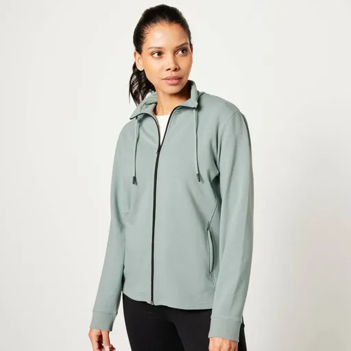 Moltonová mikina na zips, so stojačikom