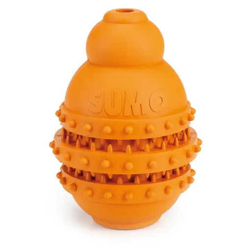 BEEZTEES Hračka Sumo Play Dental M oranžová 9 x 9 x 12 cm
