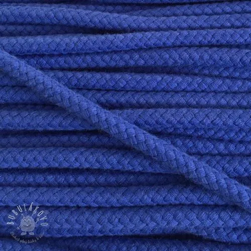 Bavlnená šnúra 8 mm cobalt