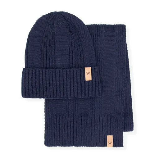 Zimný komplet čiapky a šálu z viskózy – univerzálny a elegantný 101-SF-008-N