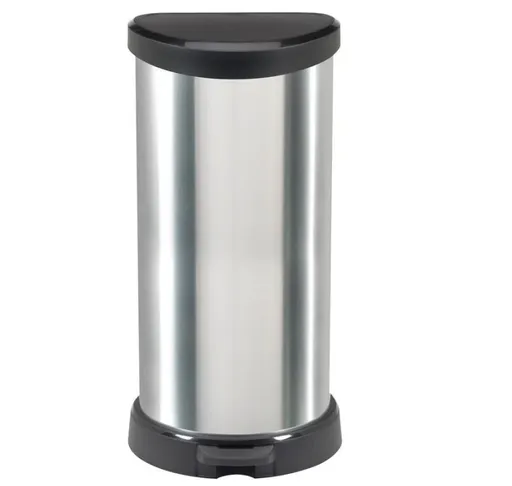 CURVER Odpadkový kôš DECO BIN 40l  |strieborný