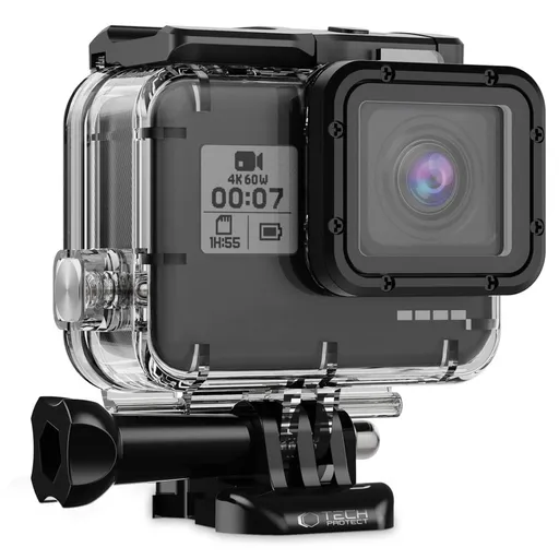 TECH-PROTECT GA200 Vodotesné puzdro pre GoPro Hero 5 / 6 / 7 priehľadné