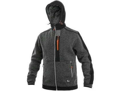 Bunda CXS INDIANAPOLIS, pánska, šedo - čierno - oranžová, vel. XL
