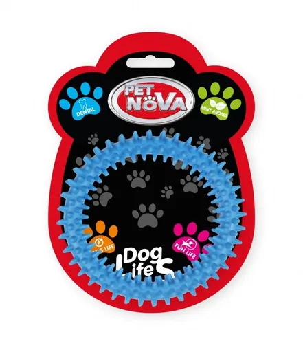 Pet Nova TPR DENTRING BLUE dentálny kruh s arómou mäty pre psy 12,5cm