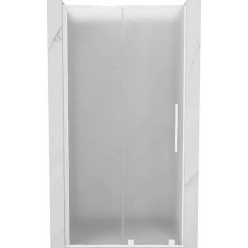 MEXEN/S - Velar L posuvné sprchové dvere 90, dekor, biela 871-090-003-31-20