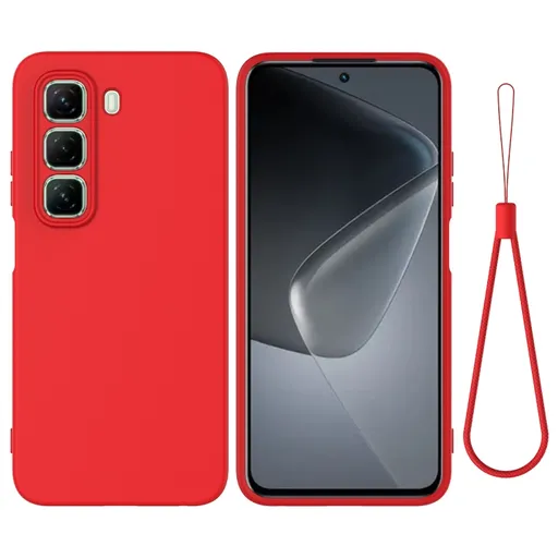 RUBBER Ochranný obal pre Infinix Hot 50 Pro červený