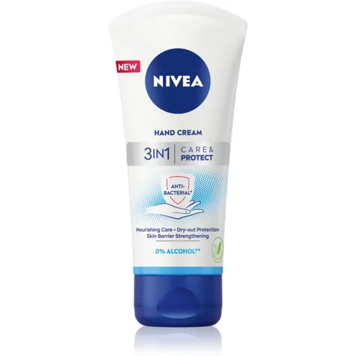 NIVEA Care & Protect krém na ruky 3v1 75 ml