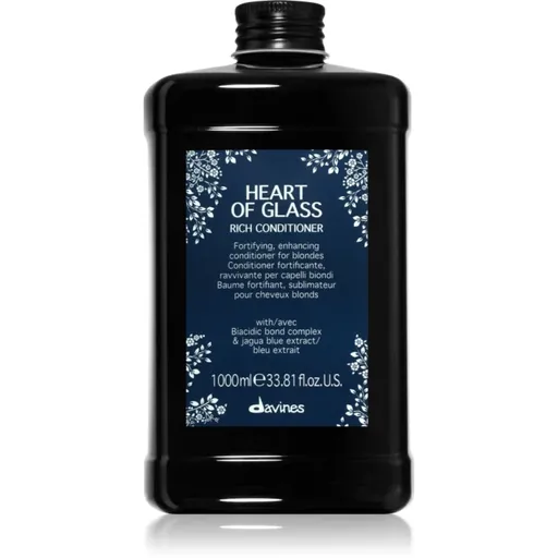 Davines Heart of Glass Rich Conditioner posilňujúci kondicionér pre blond vlasy 1000 ml