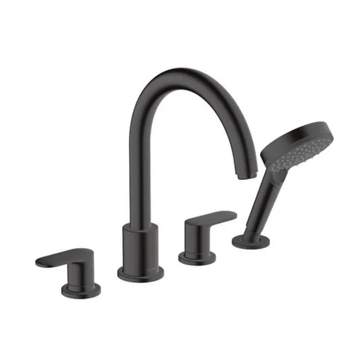 Vaňová batéria Hansgrohe Vernis Blend so sprchovacím setom čierny mat 71456670