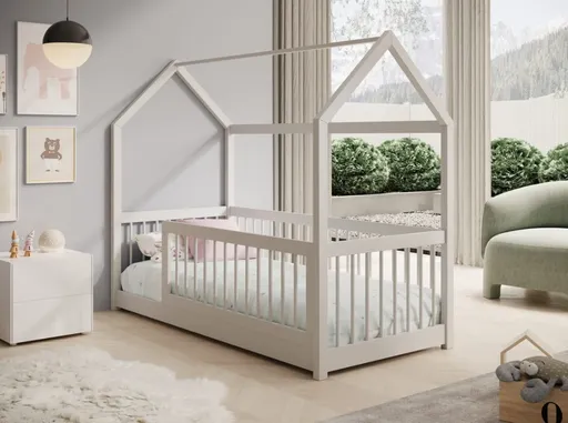 ArtAdrk Detská posteľ domček GRAJA | biela 80 x 180 cm