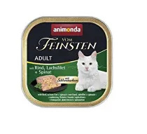 Animonda paštéta pre mačky Adult hovädzie mäso, losos, špenát 100g