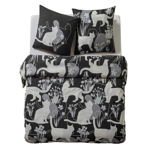 Bavlnená posteľná bielizeň Mistigri s potlačou mačiek