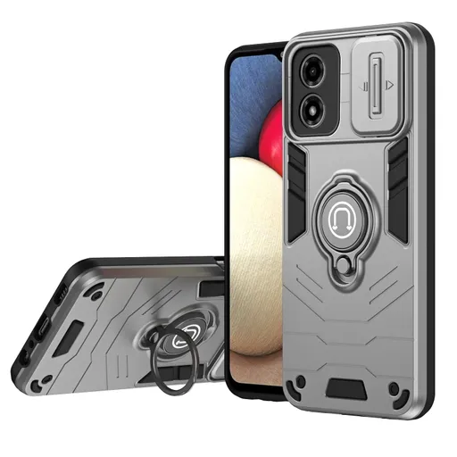 CAMPROTECT Kryt s držiakom pre Motorola Moto G04 / G24 / G24 Power šedý