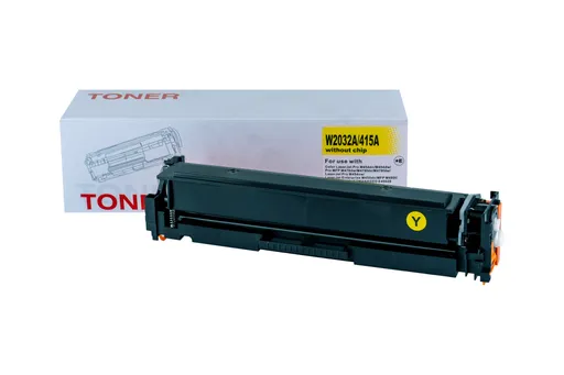 Kompatibilná tonerová náplň W2032A, 415A, 3013C002, CRG055Y, WITHOUT CHIP, 2100 listov pre tlačiarne HP, žltá