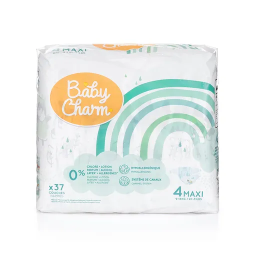 BABY CHARM Super Dry Flex Maxi veľ. 4 plienky 7-14 kg 37 ks