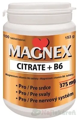 Vitabalans Magnex citrate 375 mg+B6 100 tabliet