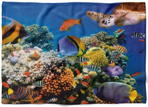 Deka Rybičky  (Rozmer: 200 x 140 cm, Podšitie baránkom: NE)