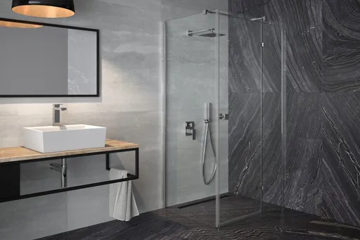 BESCO - Štvorcový sprchovací kút PIXA - Smer zatvárania - Ľavé (SX) BCPIXA90CTVEL