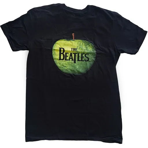 The Beatles tričko Apple Logo Čierna S