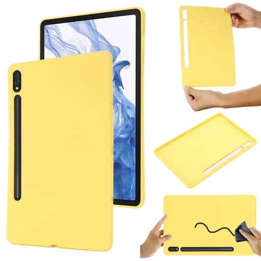 RUBBER Ochranný kryt pre Samsung Galaxy Tab S9 žltý
