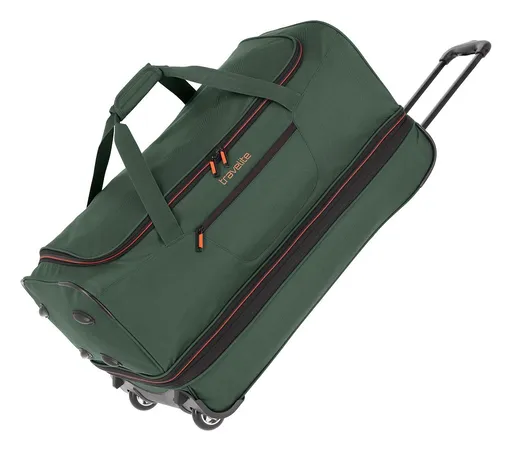 Cestovná taška na kolieskach Travelite Basics Wheeled duffle L Dark green
