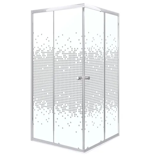 KERRA - Sprchovací kút Biely Pixel SQ 90 (bez vaničky) 5907548118332