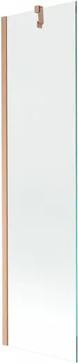 MEXEN/S - Next vaňová zástena FIX 50 x 150, transparent, meď kartáčovaná 895-050-000-00-00-65