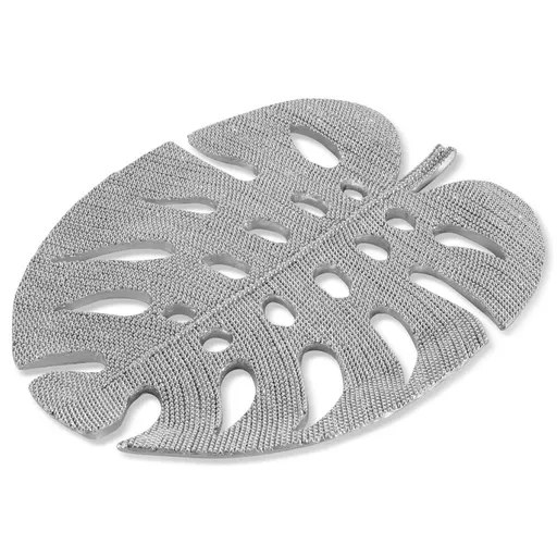 ArtFir Dekoračný tanier ELDO 01 | strieborná 27 x 22 x 2 cm