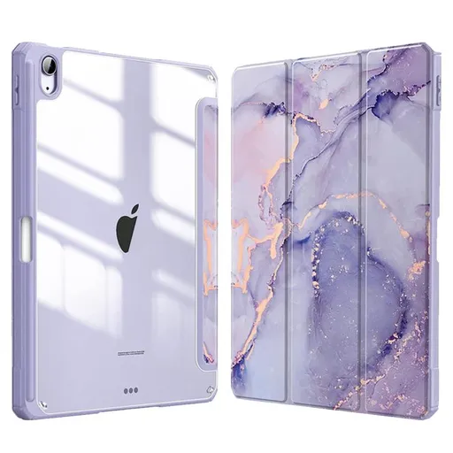 ART MARBLE FOLIO Puzdro pre Apple iPad (A16) 2025 / iPad 2022 PURPLE