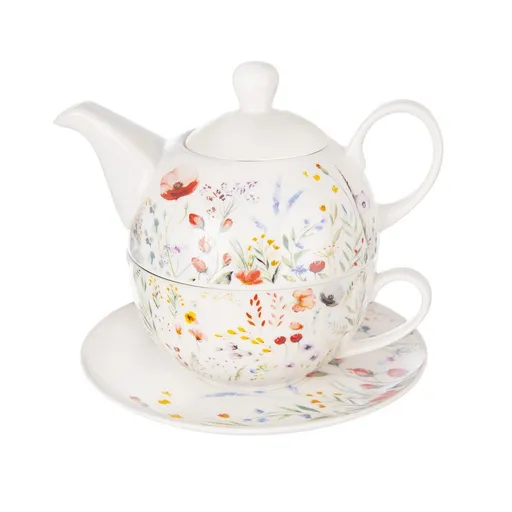 Orion Porcelánová čajová súprava Mak, 3 ks