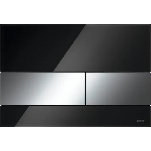 Tece Square ovládacie tlačidlo sklo v čiernej farbe 9240807 9.240.807