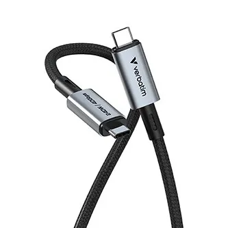 Verbatim 31847 USB kábel, USB C + USB C, 240W, 1.2m, box, čierny