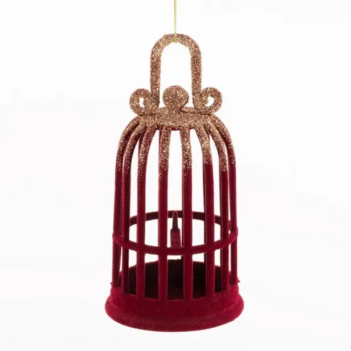 ArtFir Vianočná dekorácia 424 | bordová/šampaň 6 x 13 cm