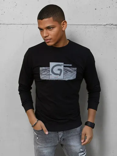 Trendová čierna mikina