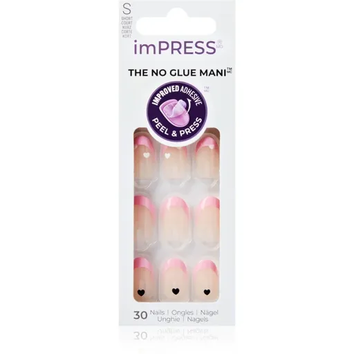 KISS imPRESS The No Glue Mani umelé nechty samolepiace Ditto 30 ks