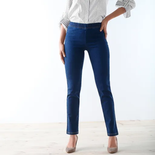 Zoštíhľujúce nohavice s pružným pásom a efektom plochého brucha