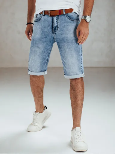 Pánske modré rifľové kraťasy Dstreet SX2551