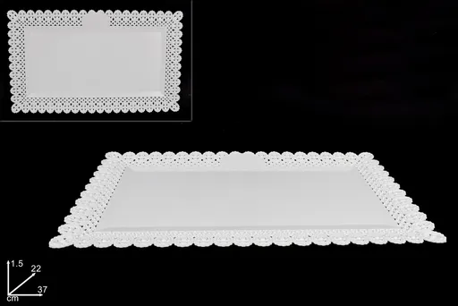 MAKRO - Podnos ozdob.okraj 22x37cm