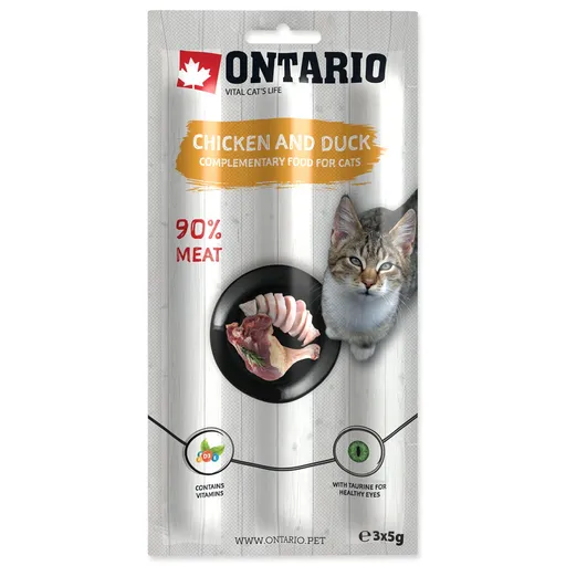 ONTARIO Stick for cats Chicken & Duck 15 g