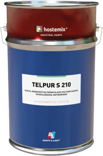 TELPUR S 210 - Lesklá priemyselná polyuretánová farba 2v1 (zákazkové miešanie) RAL 1013 - perlová biela, 10 kg