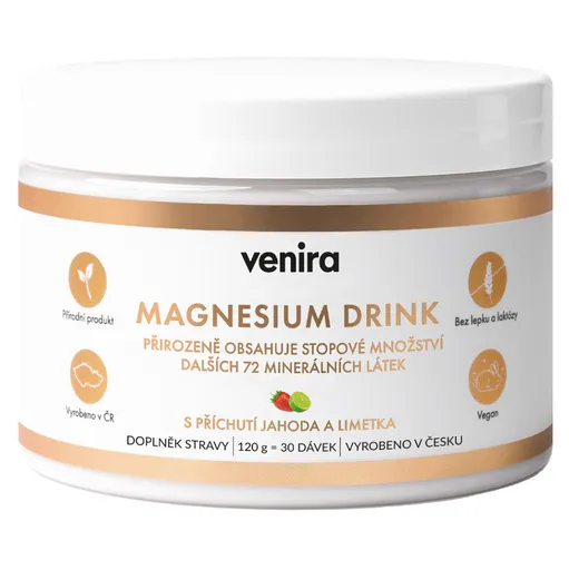 VENIRA Magnesium drink jahoda-limetka 120 g