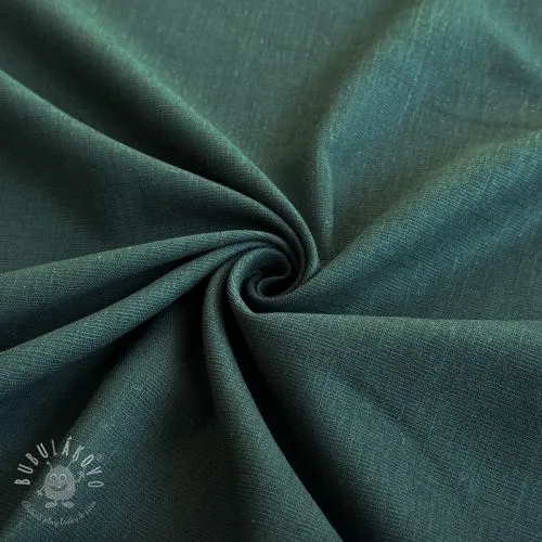 Viskóza s ľanom PREMIUM bottle green